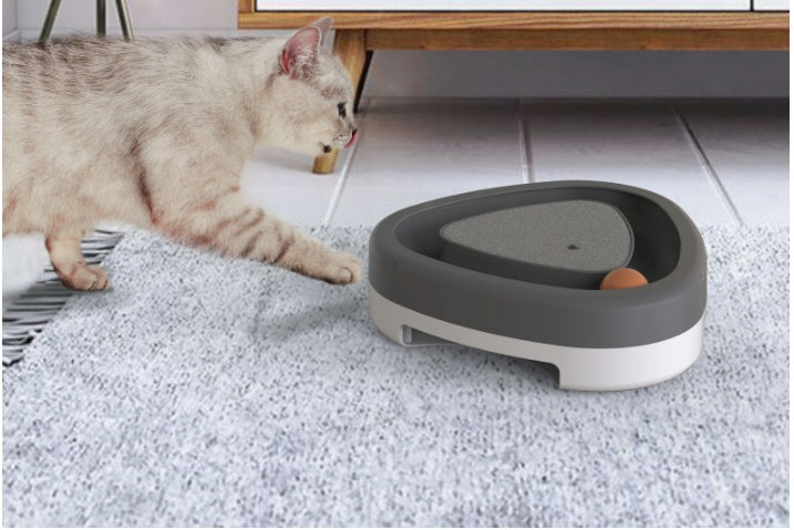 Pet Cat Self-hey Toy Smart Funny Cat Triangle Turntable Electric Toy Cat Scratch
