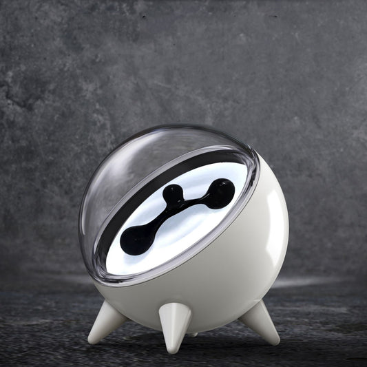 Creative Magnetic Fluid Ball Speaker – Smart Vibration Pickup Ferrofluid Audio Lamp with LED Visual Display