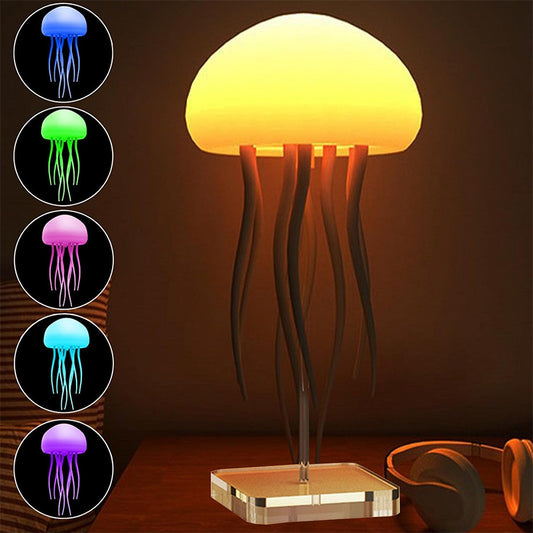 LED Jellyfish Mood Lamp – Smart Portable Jellyfish Night Light for Bedroom, Desk & Home Decoration